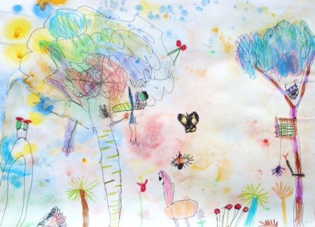 Райский сад детские рисунки