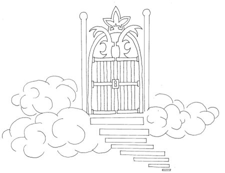 Ворота раскраска для детей