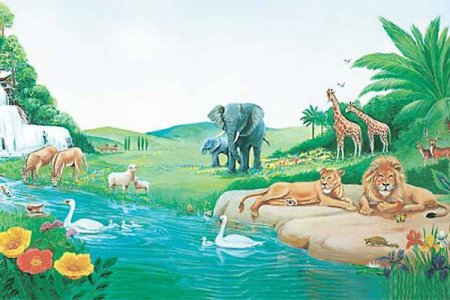 Райский сад животные