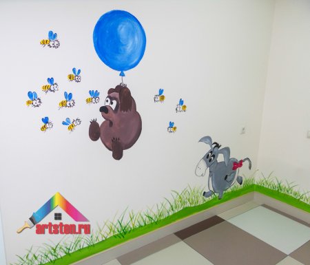 Роспись стен в садике