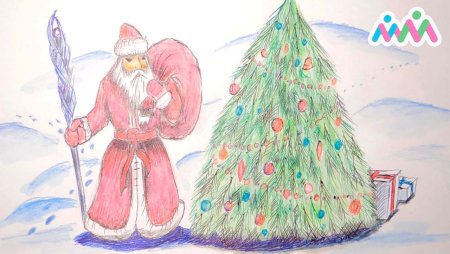 Рисование Деда Мороза и Снегурочки