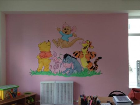 Разрисовать стены в детском саду