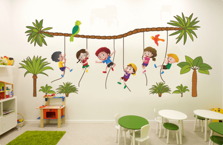 Стены в детском саду
