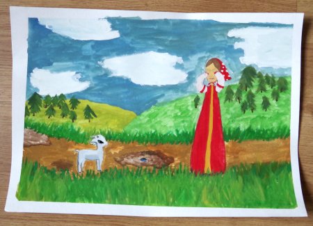 Сестрица алёнушка и братец Иванушка детские рисунки