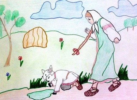 Иллюстрация к сказке Аленушка и братец Иванушка