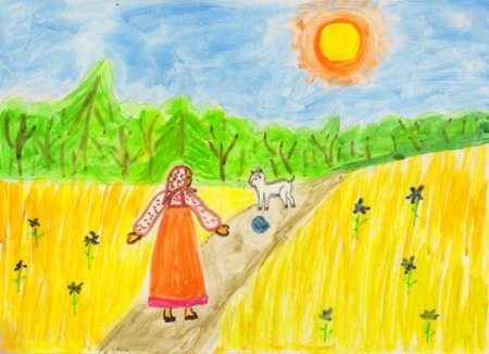 Алёнушка и братец Иванушка детские рисунки