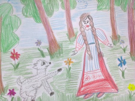 Нарисовать иллюстрацию к сказке сестрица Аленушка и братец Иванушка