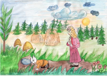 Детские рисунки к сказкам