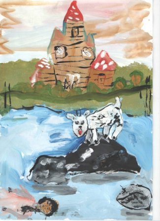 Детские рисунки к сказке сестрица Аленушка и братец Иванушка