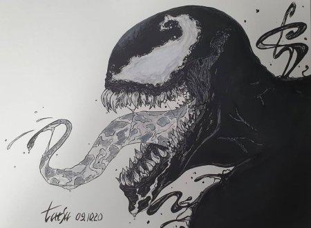 Веном рисовка