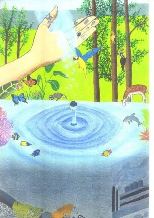 Родник рисовать