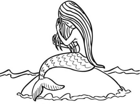 Рисунки для раскрашивания Sirena