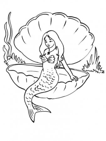 Сказка Русалочка раскраска для детей