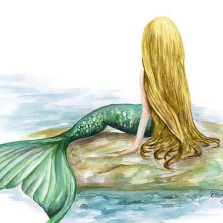 Русалка рисунок