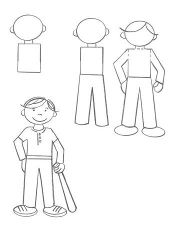 Рисование человека в старшей группе