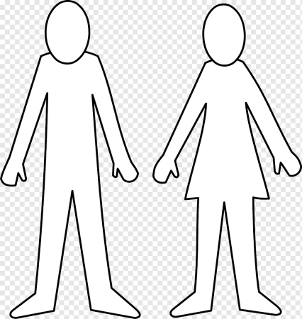 Контурное изображение людей