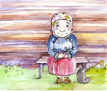 Бабушка рисунок