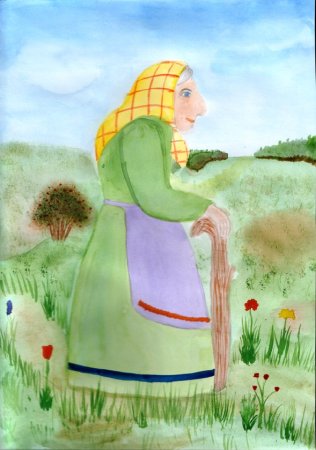 Бабушка рисунок