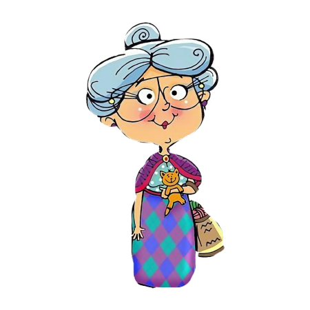 Бабушка мультяшная