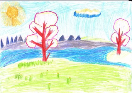 Детские рисунки природы