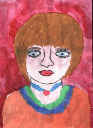 Портрет мамы детский