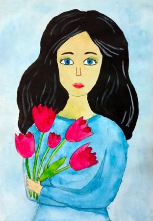 Автопортрет рисование для детей