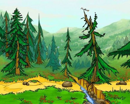 Иллюстрация леса