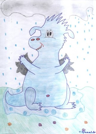 Маленький водяной рисунок