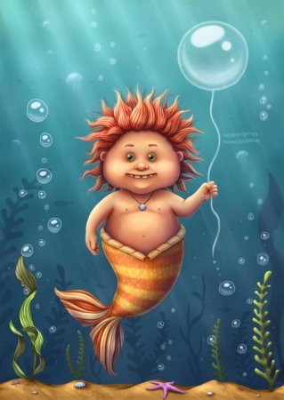 Водяной мультяшный