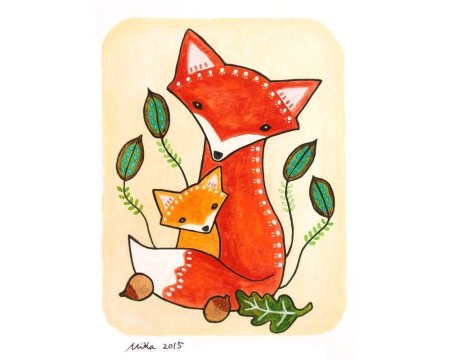 Лисенок иллюстрация