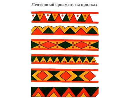 Борецкая роспись ленточный бордюр