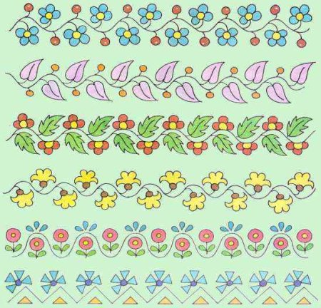 Растительные узоры для детей