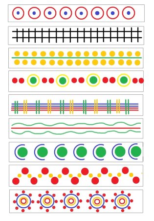 Дымковская роспись элементы узора