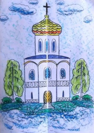 Рисунок церкви Ногинск