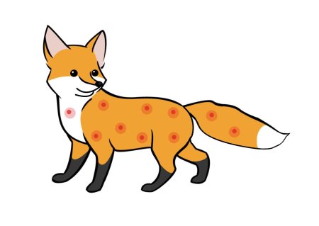 Лиса картинка для детей