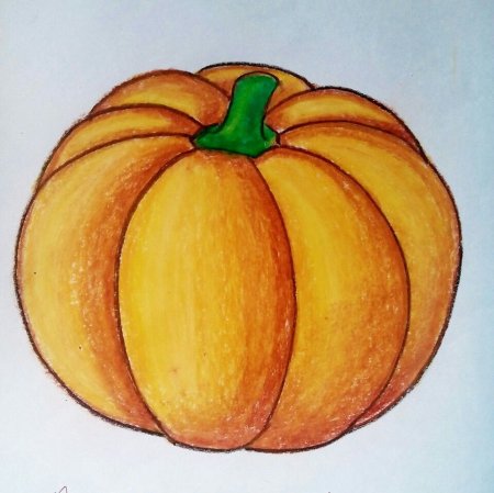 Рисование тыквы
