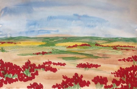 Степной пейзаж для детей