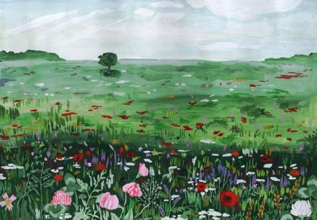 Степной пейзаж для детей