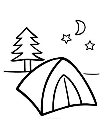 Палатка раскраска для детей