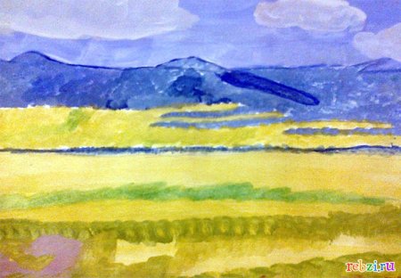 Детский Степной пейзаж