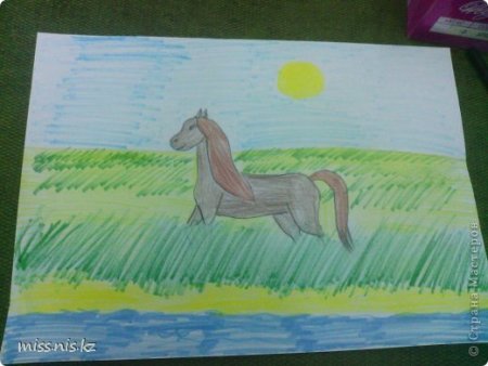 Детские рисунки степи