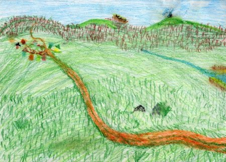 Степь рисунок