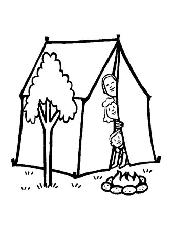 Раскраски на тему туризм для детей