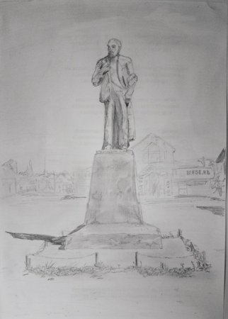 Памятник карандашом