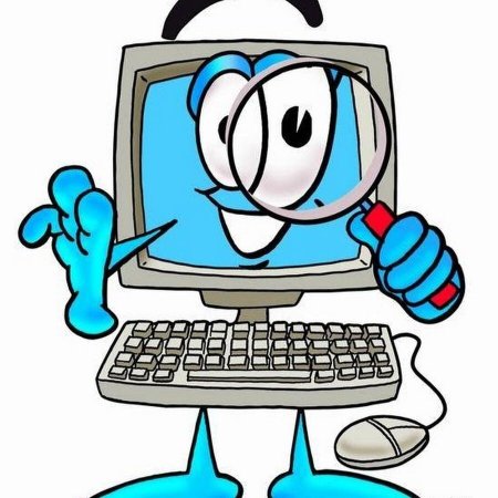 Компьютер мультяшный
