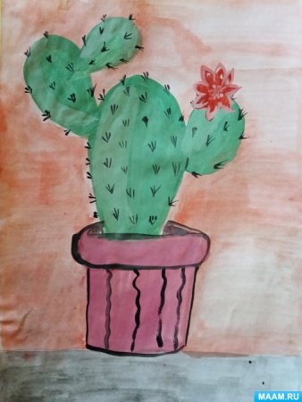 Рисование комнатные растения