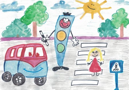 Конкурс рисунков ГИБДД детский