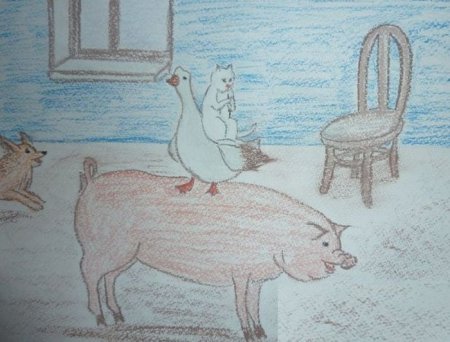 Рисунок к каштанке Чехова