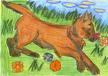 Каштанка рисунки легкие