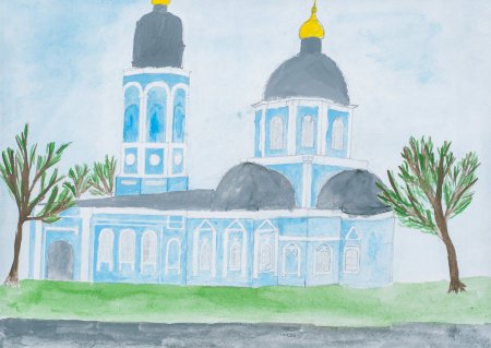 Храм Коренная пустынь рисунки